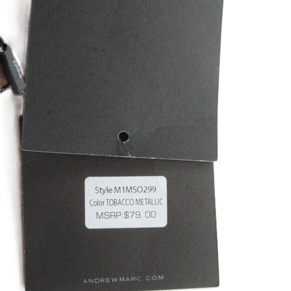 Mark New York Women Skirt Pleated Brown Faux Leather-Look Stretch Long Wide NWT - Picture 6 of 15